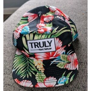 Truly Hard Seltzer Otto Hawaiian Floral Design Snapback Hat Botanical OS